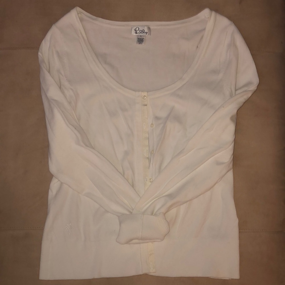 Lilly Pulitzer white cardigan